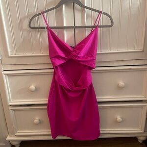 Elegant Pink Sleeveless Dress